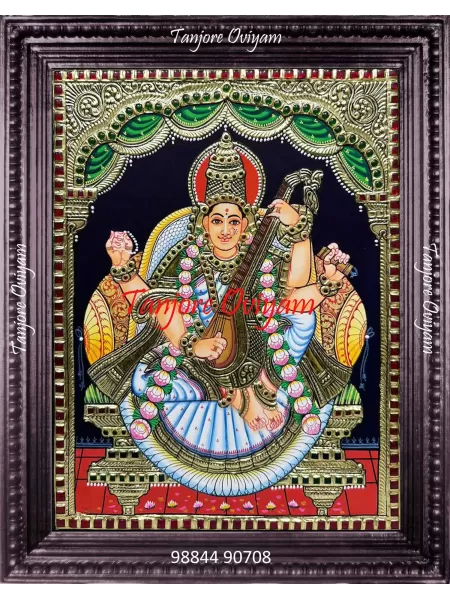 Goddess Saraswathi Painting 